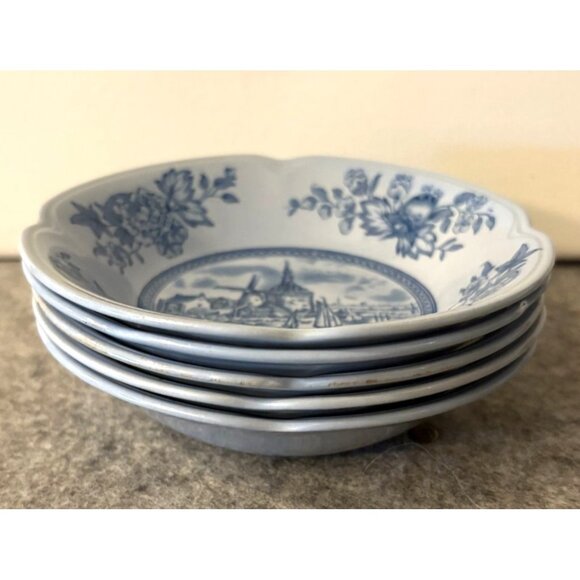 Johnson Brothers Blue Tulip Time 5" Berry/Dessert Bowls # 3025 - Picture 4 of 7